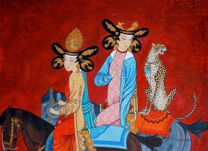Монгольский художник. Zayasaikhan Sambuu
