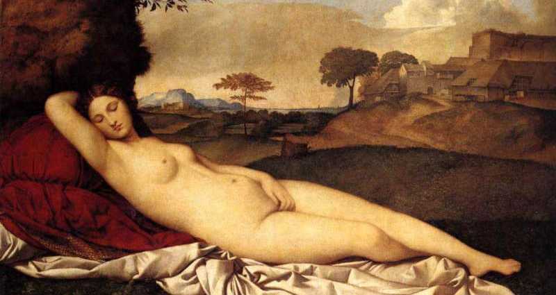 "Спящая Венера" Джорджоне и "Лежащая обнажённая" Модильяни - разные, но такие похожие 1