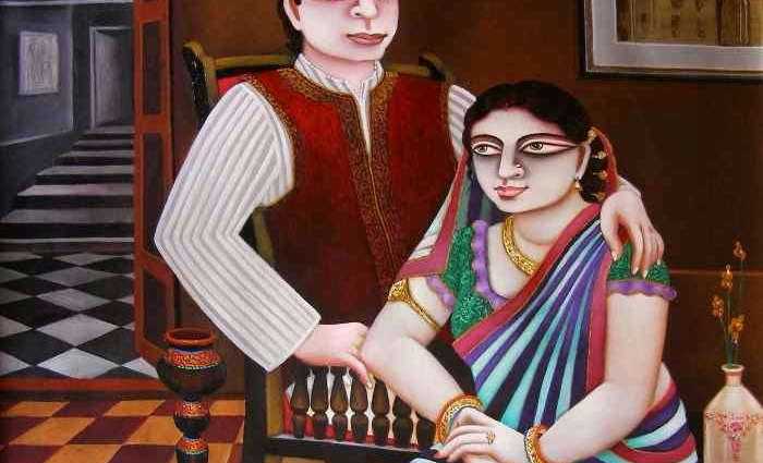 Индийский художник. Gautam Mukherjii 1