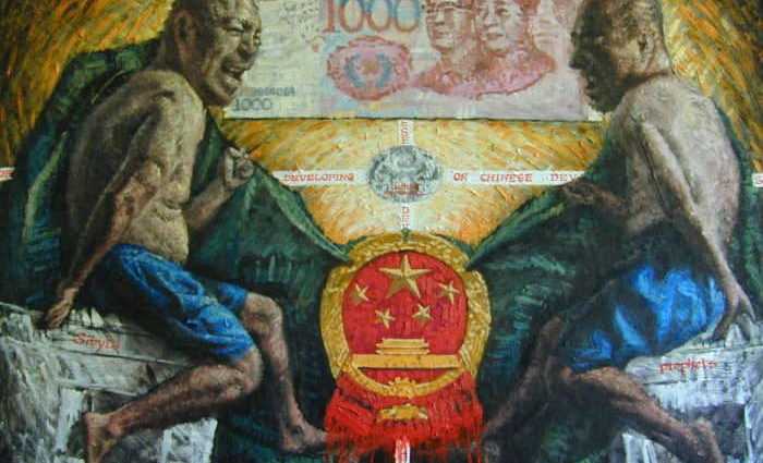Микеланджело и Мао Цзэ Дун. Luping Zeng 1