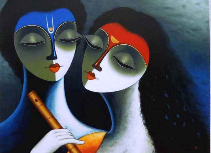 Индийский художник. Santosh Chattopadhyay 45