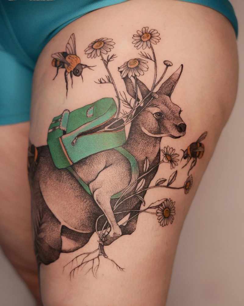 Флора и фауна в татуировках. Joanna Świrska 1
