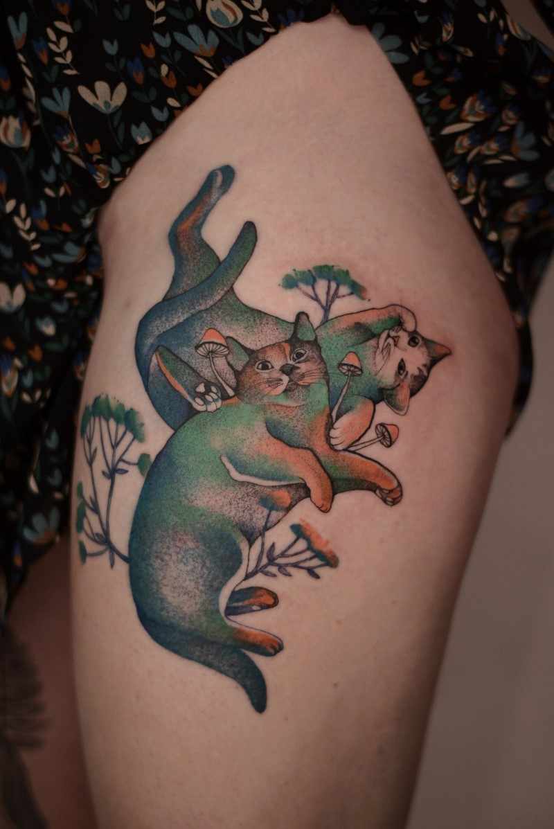 Флора и фауна в татуировках. Joanna Świrska 3