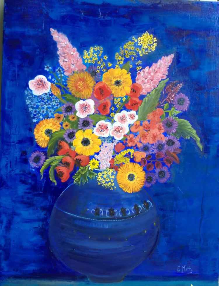 the blue bouquet. 2015. Elisabetta Mutty