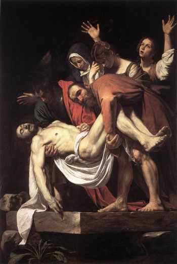 Погребение Христа. Положение во гроб. Караваджо 1603