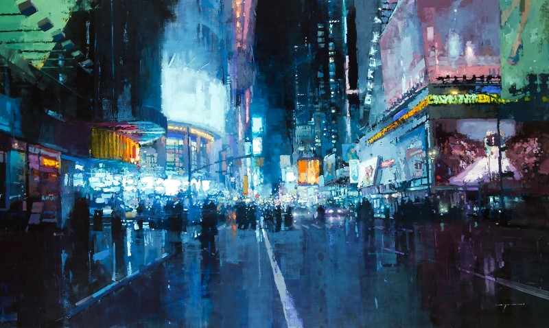 Огни Таймс-сквер. Times-Square Light.. Jeremy Mann