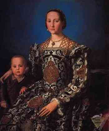 Портрет Элеоноры Толедской с сыном Джовани. Аньоло Бронзино
