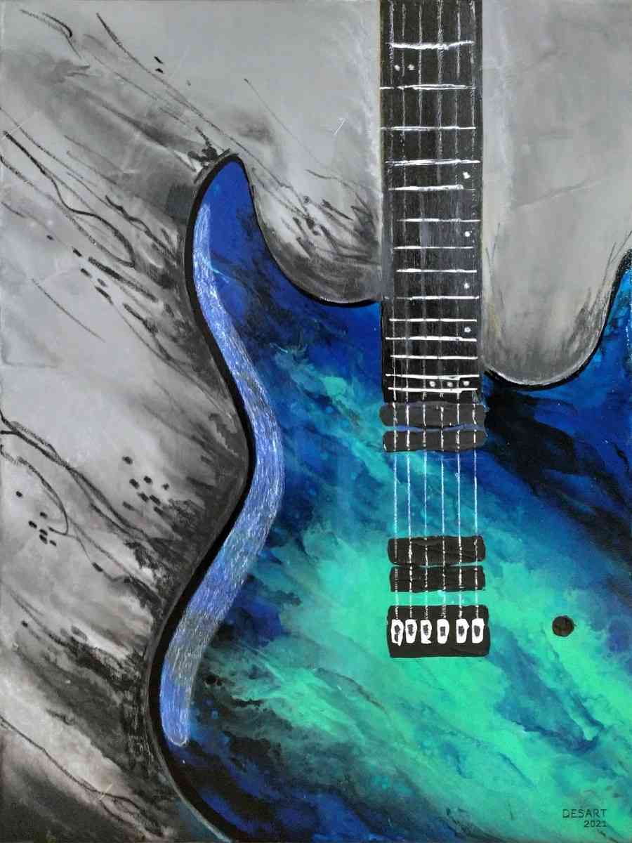 Guitar. 60x80 cm