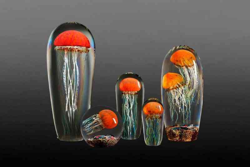 Медузы в стекле. Rick Satava (скульптура) 8