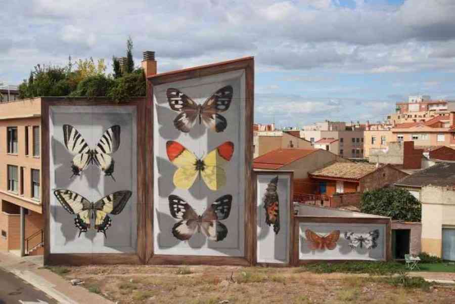 Бабочки Арагона, 2017. Международный фестиваль городского искусства. Фото Хуанхо Фернандеса