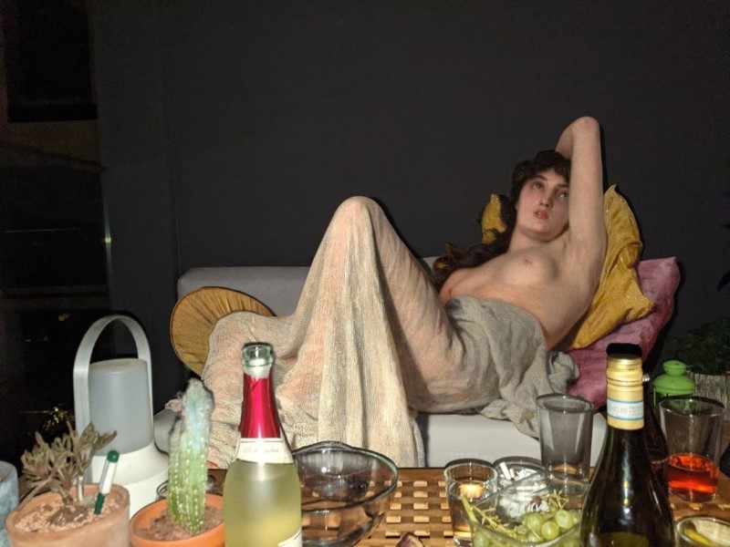 original by Sir Lawrence Alma-Tadema, Reclining nude