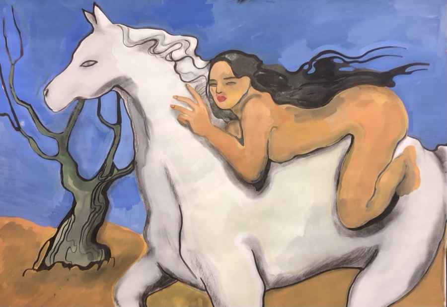 Белая лошадь. Дарика Бакеева