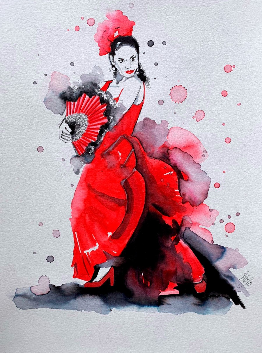 Сесилия, танцовщица фламенко. Федерико Масини