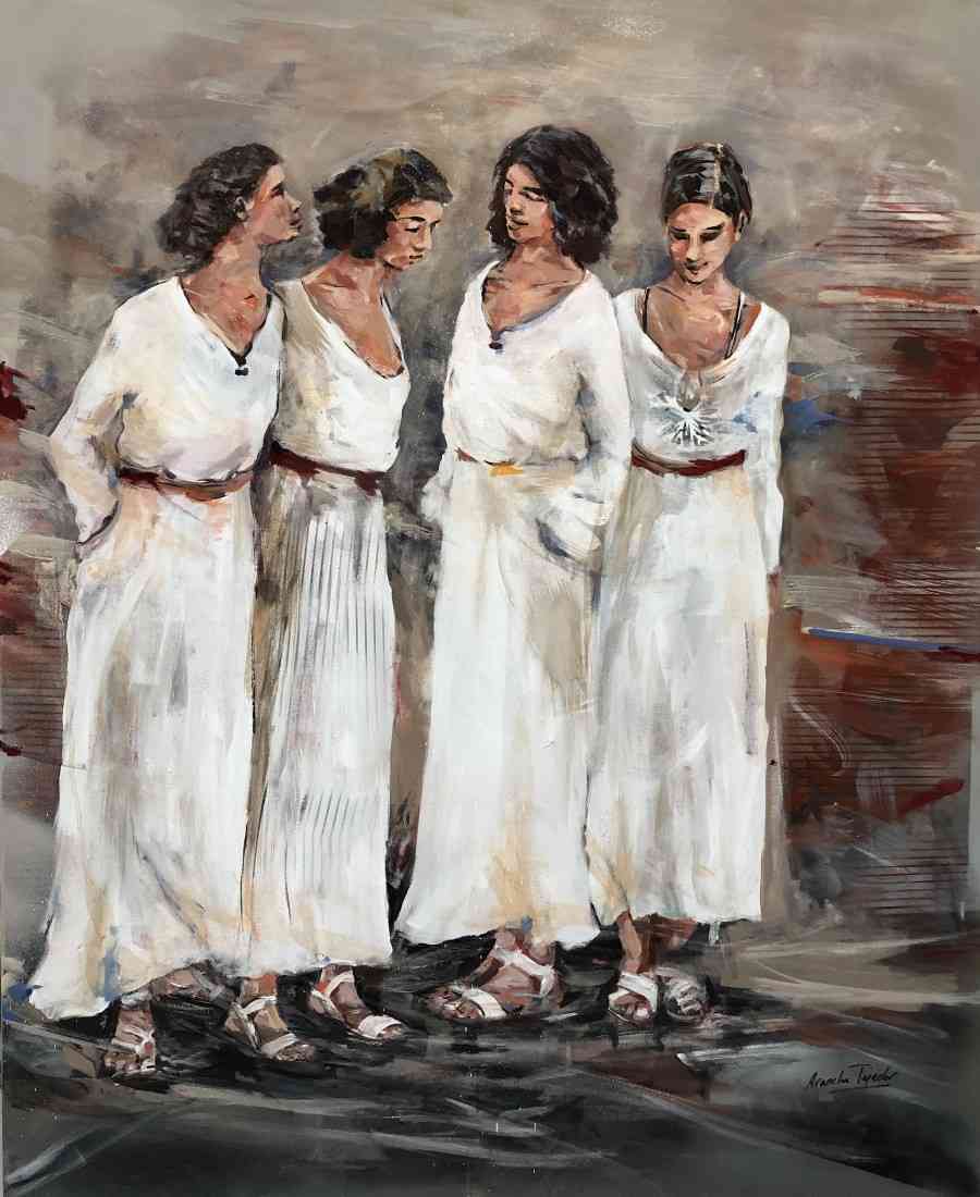 Chicas - 4 Personnages, 2021. Arancha Tejedor