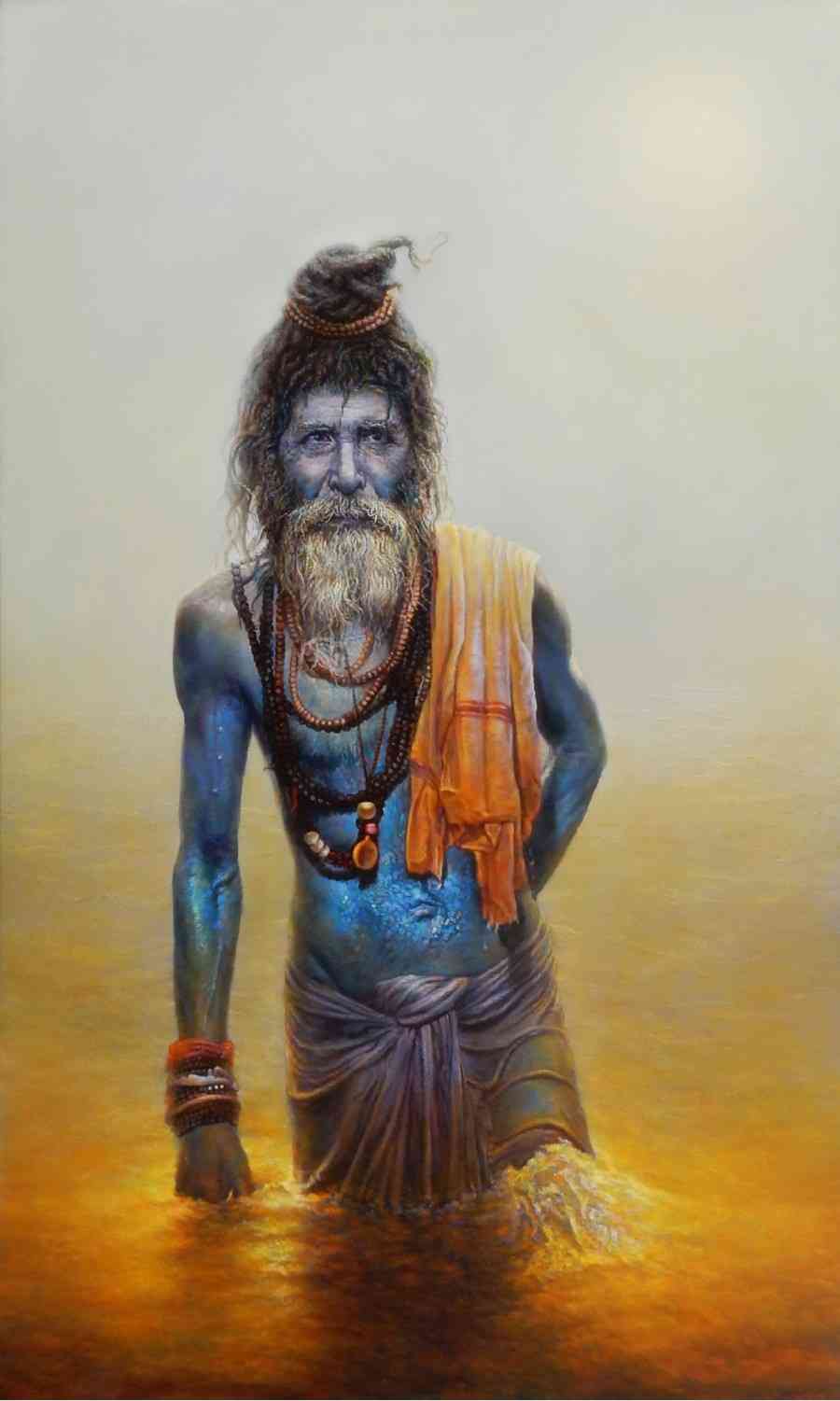 Mysticism of the blue God. Viveek Sharma