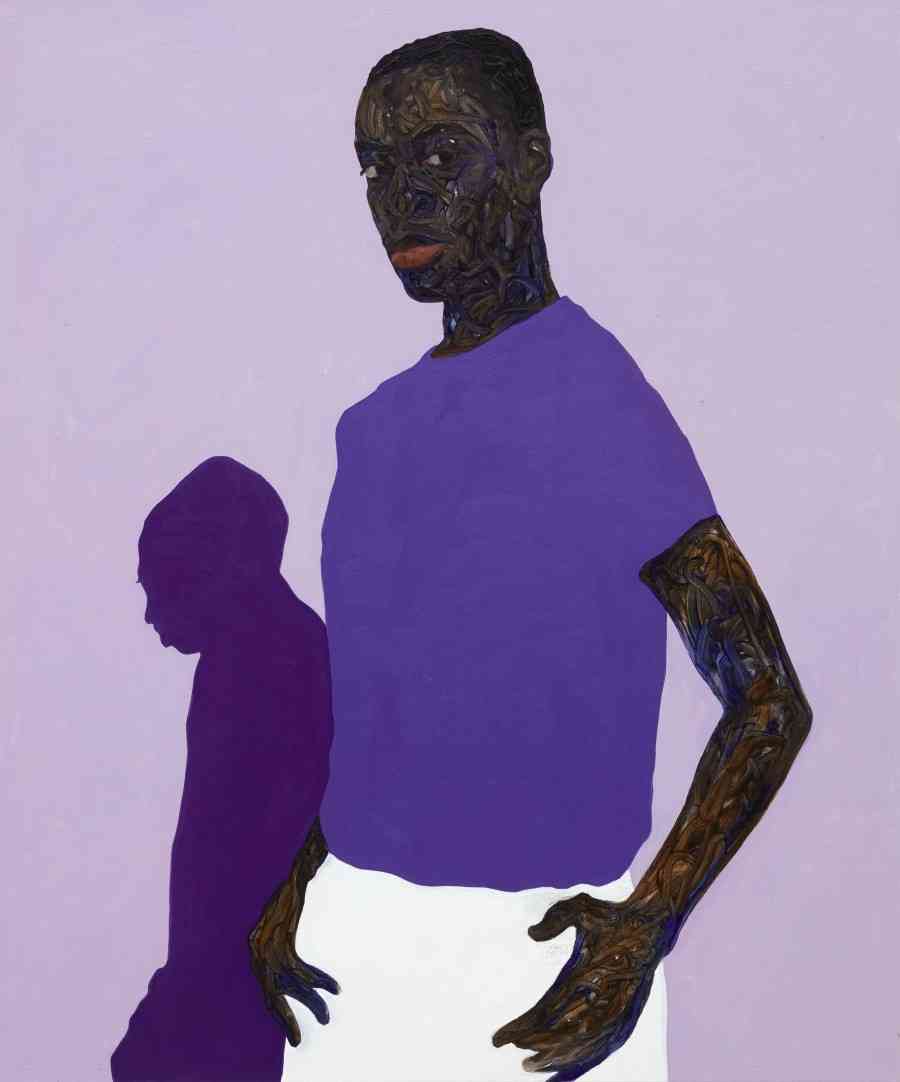 Purple Shadow, 2021. Amoako Boafo