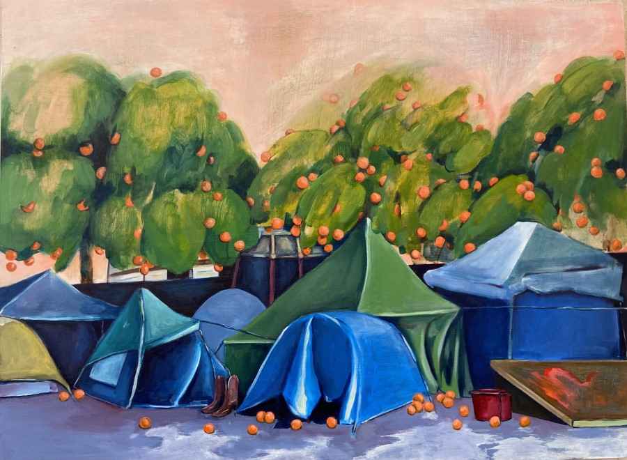 Under the orange trees. Monica Perez Vega
