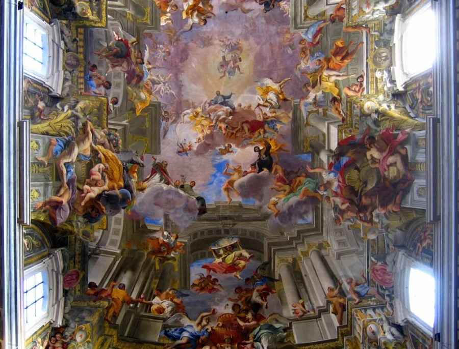 Апофеоз святого Игнатия (1691-4) в Сан-Игнацио, Рим