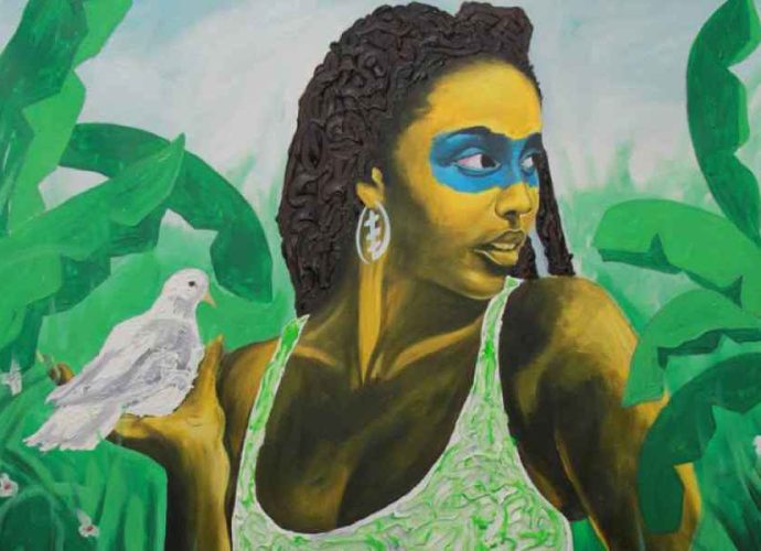 Ганский художник. Theophilus Tetteh