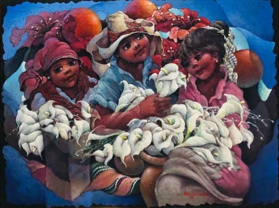 Children Flowers Sellers, 1998. Lyonel Laurenceau
