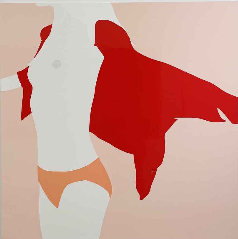 Red Shapes, Coral Triangle on Pink, 2021. Natasha Law