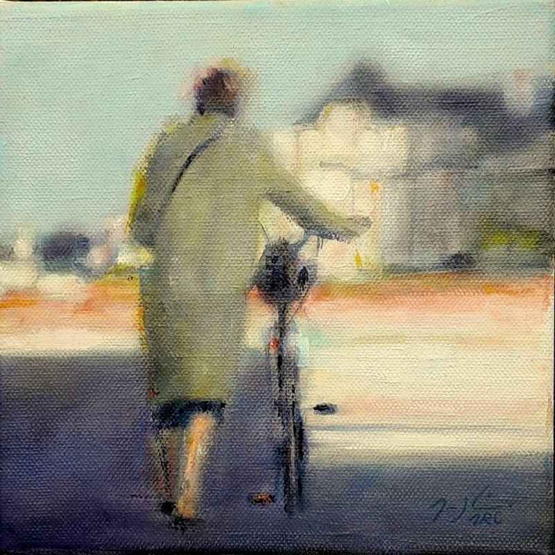 A bicyclette, 2021. Maryline Mercier