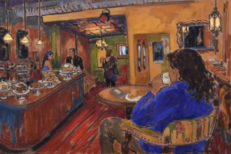 Esperanza cafe, greenwich village, 2002. Jeannette Perreault