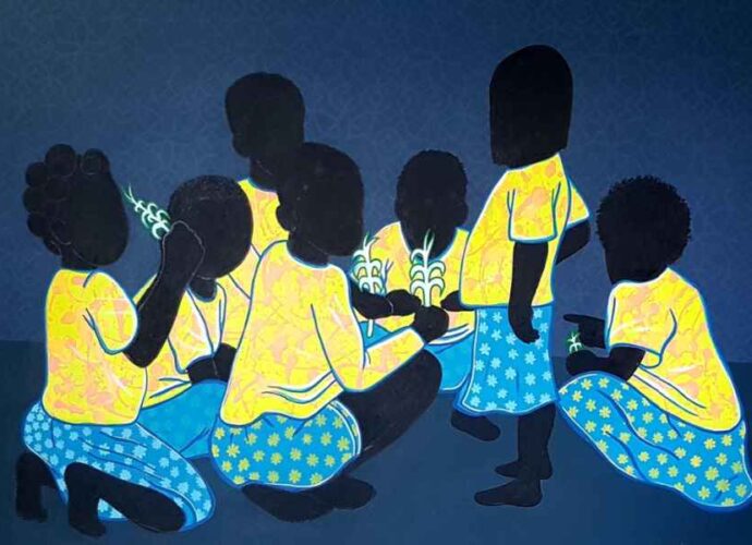 Камерунский художник. Emmanuel Aziseh