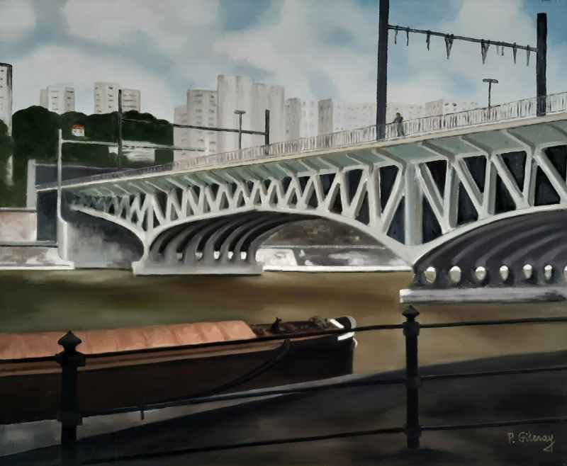 le pont ferroviaire, 2019. Patricia Gitenay