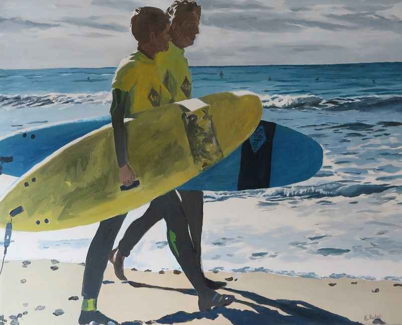 Surfers île de Ré. Karine Bartoli