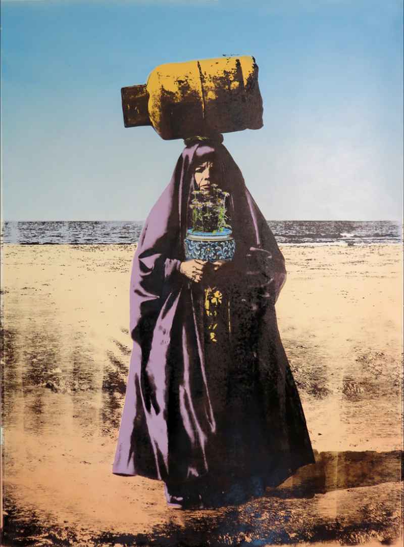 Woman with cylinder, 2019. Amin Roshan