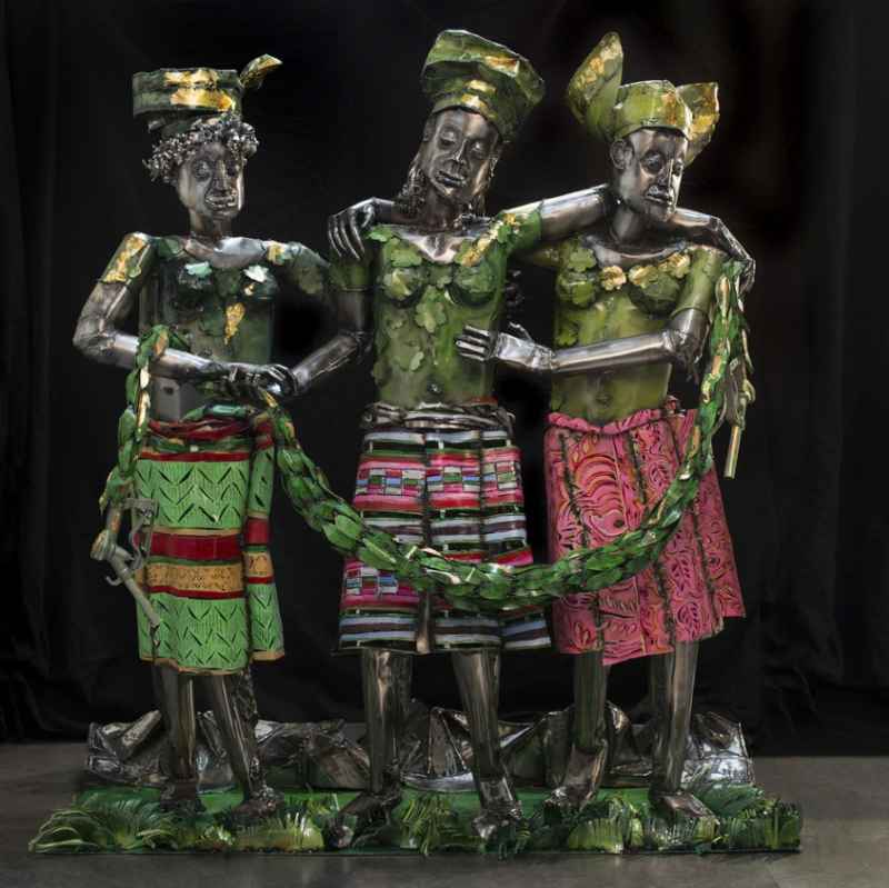 Europe Supported by Africa and America, 2015. Sokari Douglas