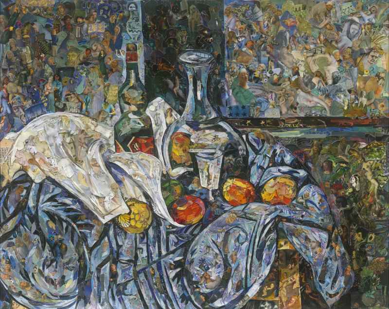 National Gallery of Art (The Peppermint Bottle, after Cézanne), Repro, 2018. Vik Muniz