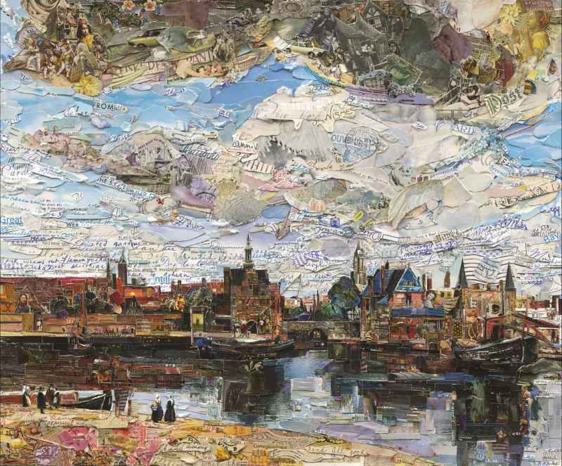 View of Delft (Postcards from Nowhere), 2015. Vik Muniz