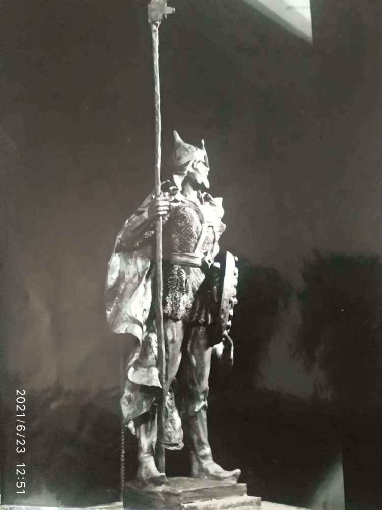 Скульптура. Восточный воин 3. Пластилин. 1994 год