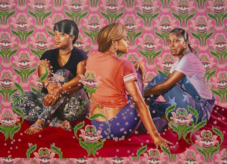 Three Girls in a Wood. Kehinde Wiley