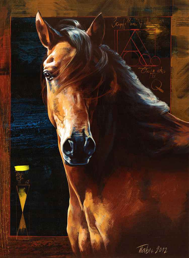 Portrait of a horse. Dragan Petrovic Pavle