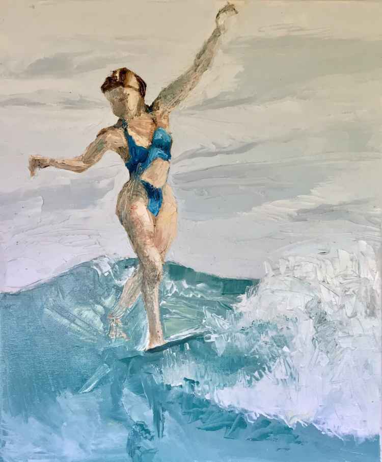 Dancing in the surf
