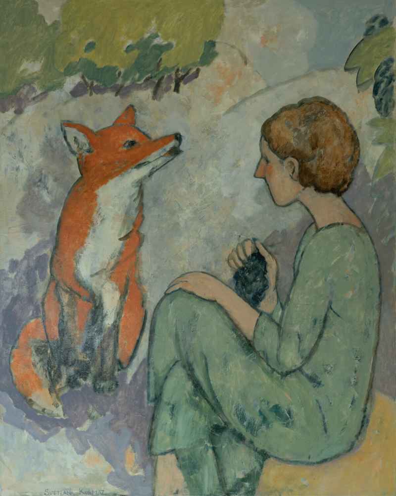 GIRL AND FOX